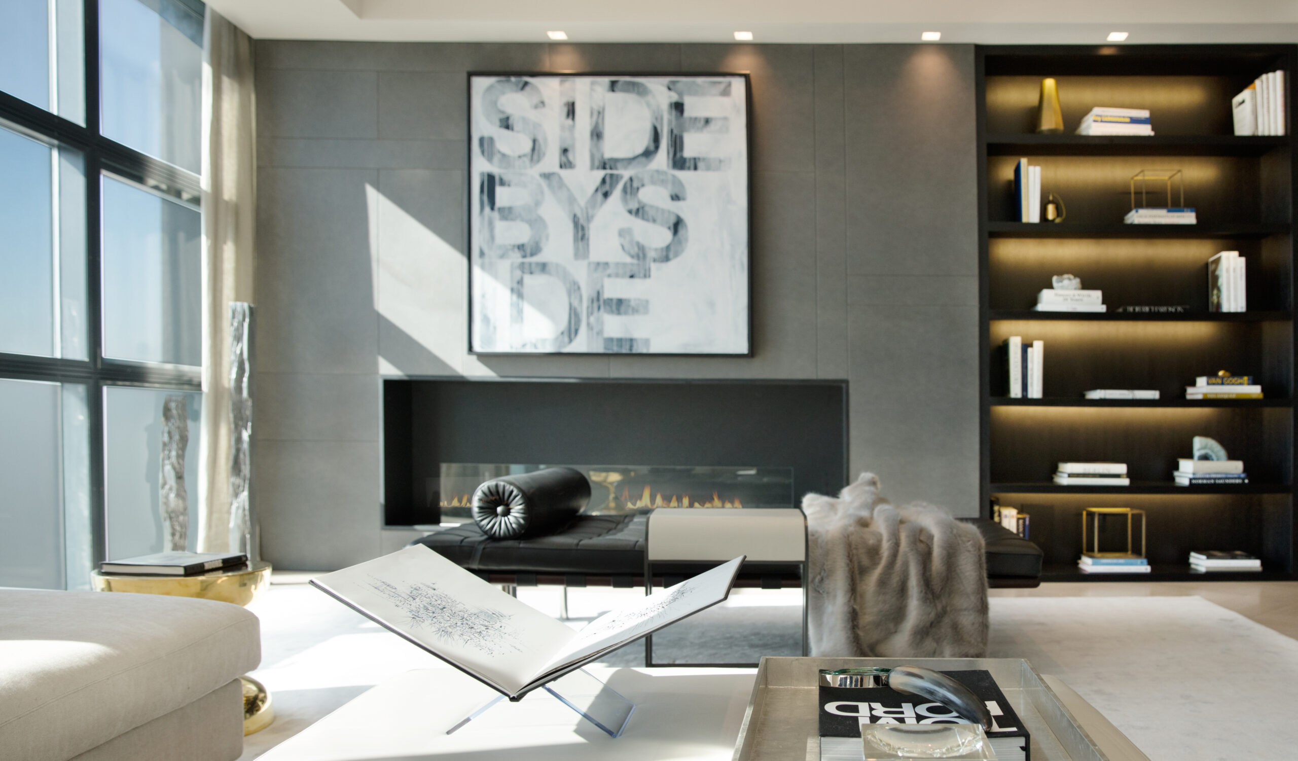 Eisen Design House Living Room Fireplace